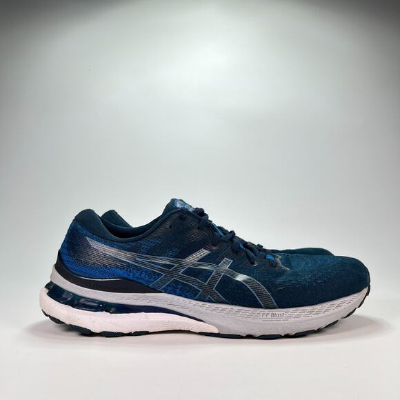 Asics Gel Kayano 28 Blue Cushioning Running Shoes Sneakers 1011B189 Mens Size 10 - Picture 1 of 11